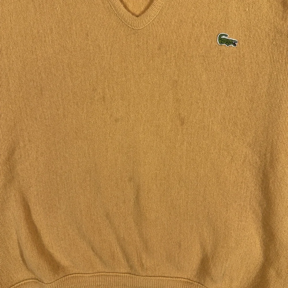 Vintage Izod‎ of London Sweater Small Lacoste Crocodile 60s 70s Gold Old Money